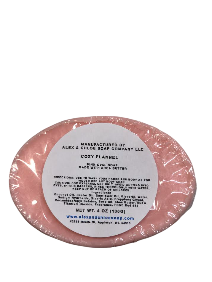Cozy Flannel 3” Oval Soap