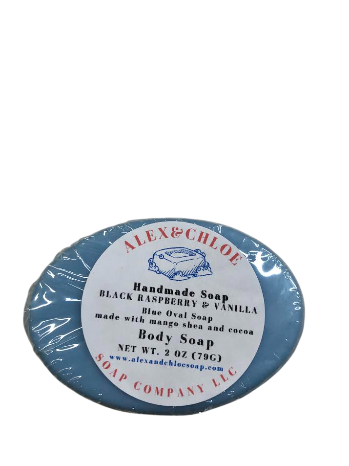 Black Raspberry & Vanilla 3” Oval Soap