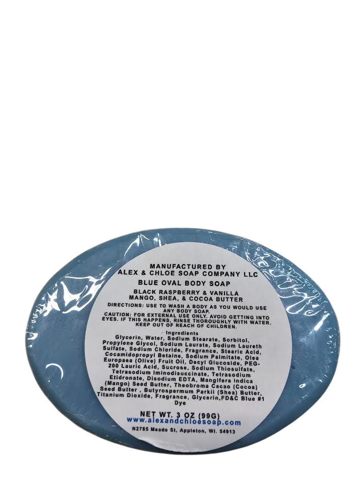 Black Raspberry & Vanilla 3” Oval Soap