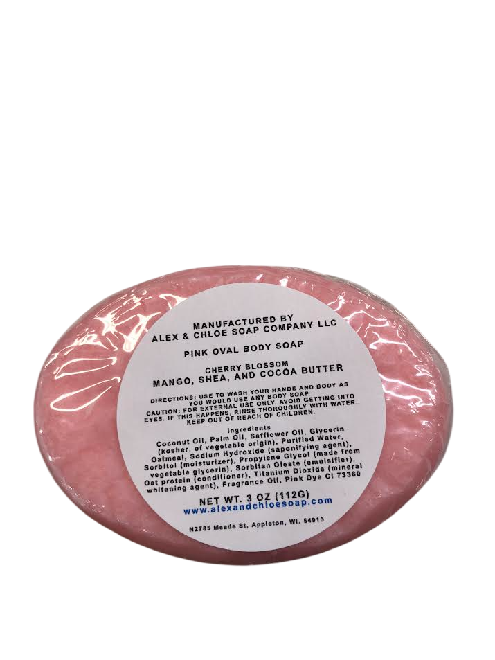 Cherry Blossom 3” Oval Soap