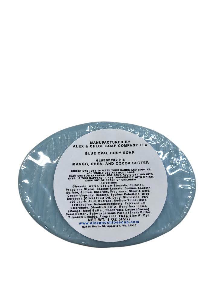 Blueberry Pie 3” Oval Soap
