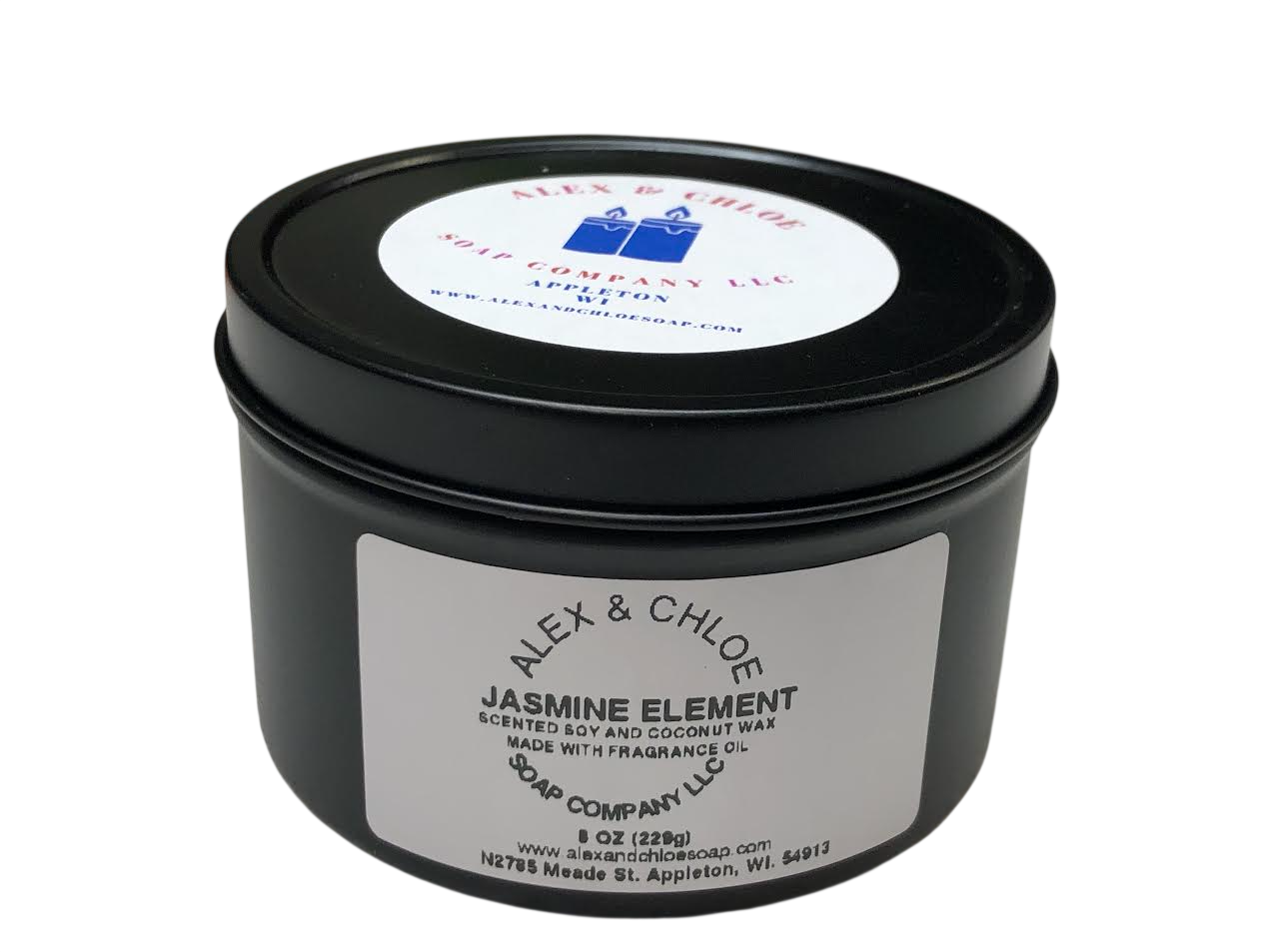 Jasmine Element 8 oz Candle Tin