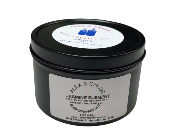 Jasmine Element 8 oz Candle Tin