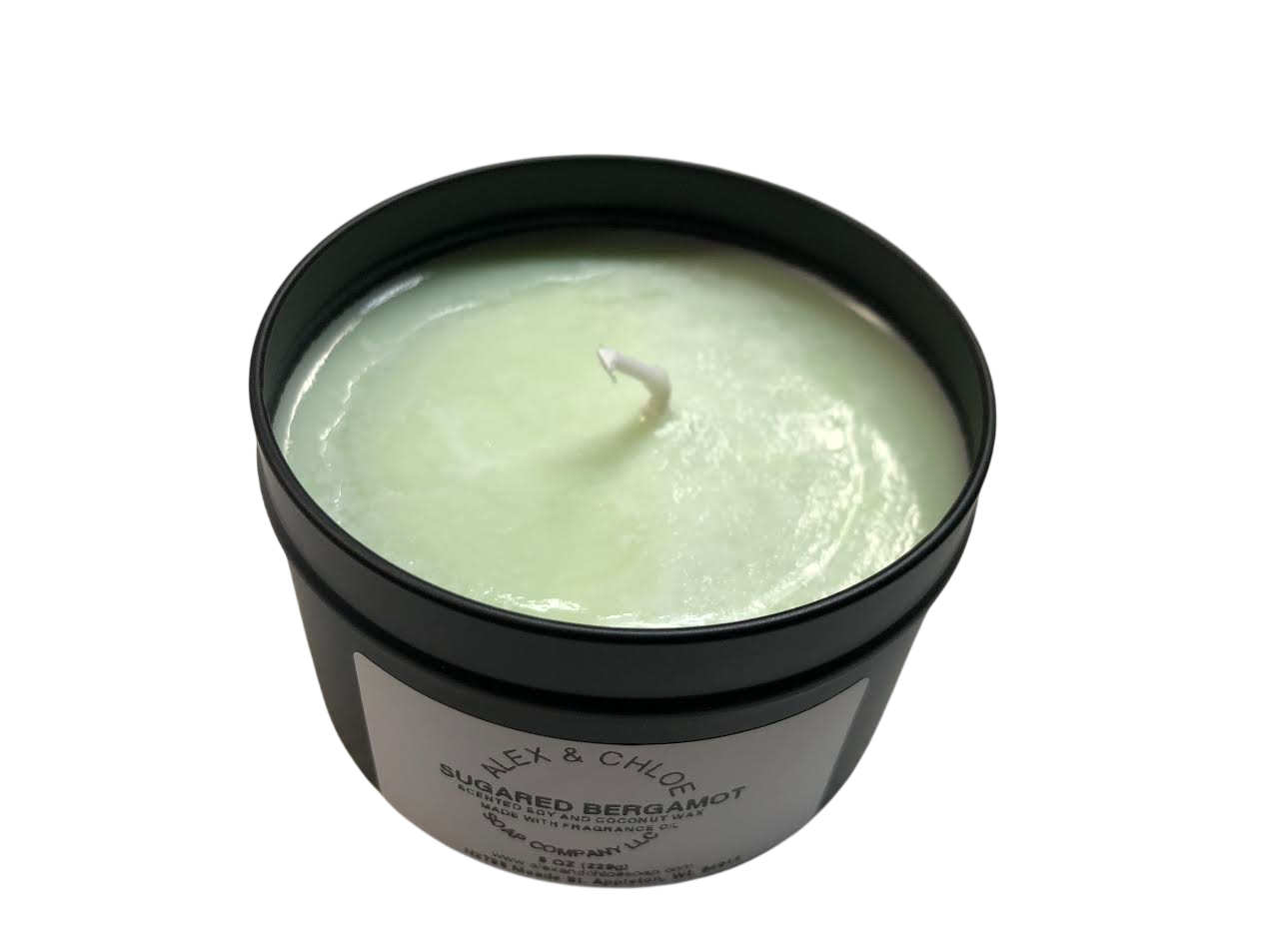 Sugared Bergamot 8 oz Candle Tin