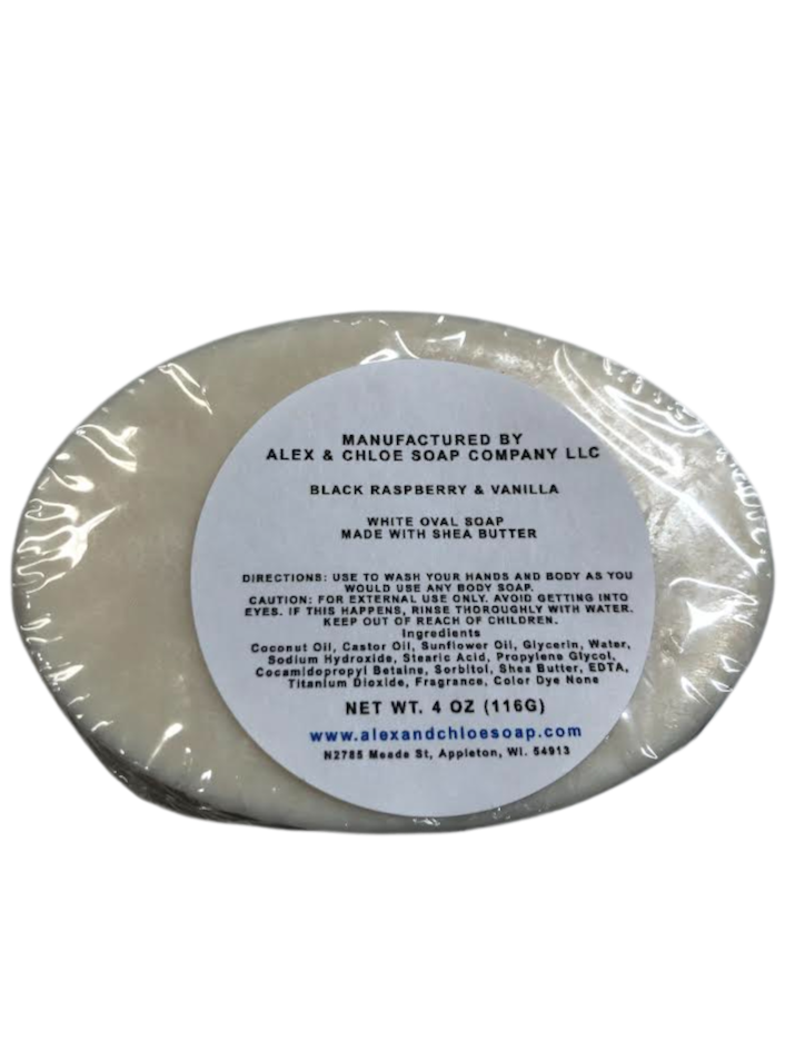 Black Raspberry & Vanilla 3” Oval Soap