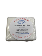 Lavender 2” White Square Soap