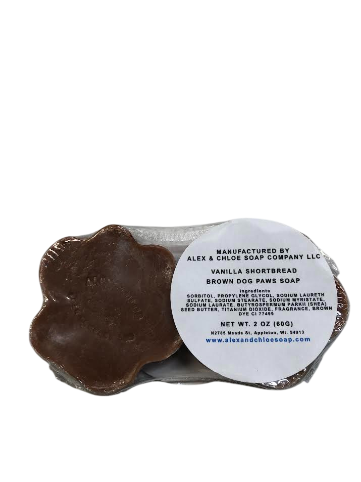 Vanilla Shortbread Brown Dog Paws Soap