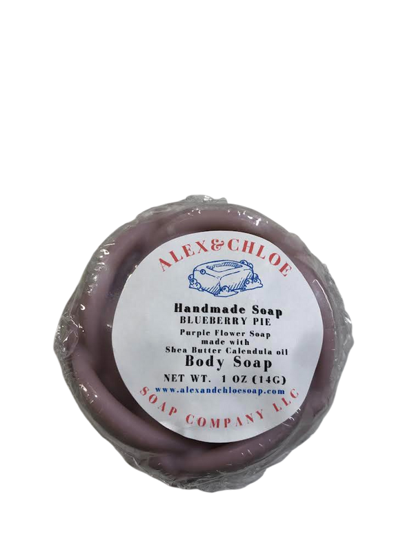 Blueberry Pie Purple 3” Round Flower Soap