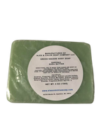 Gardenia 4” Green Square Soap