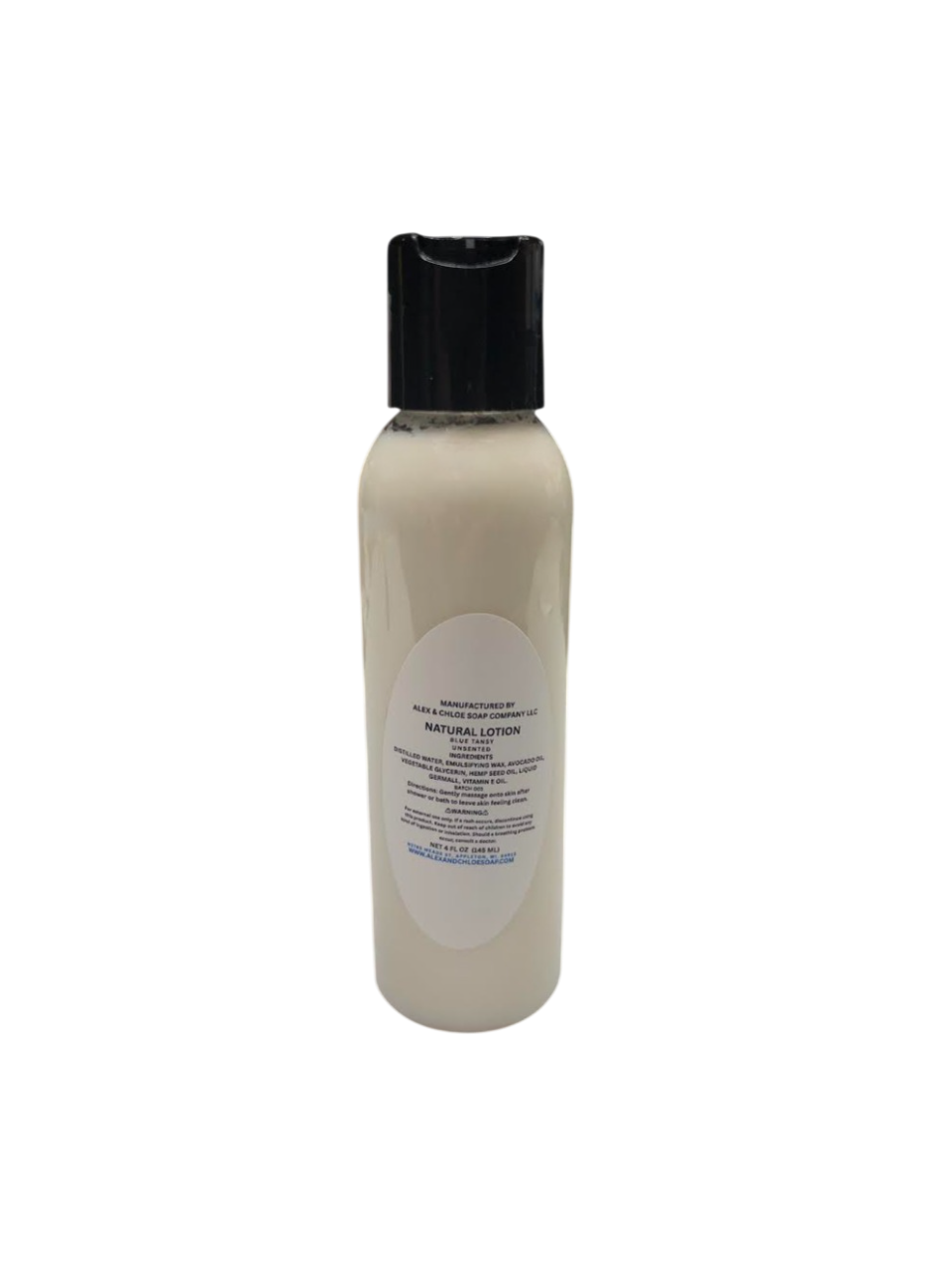 Blue Tansy Natural Lotion White Unsented