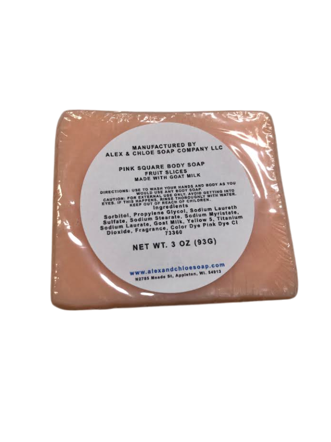 Fruit Slices 3” Orange Square Soap