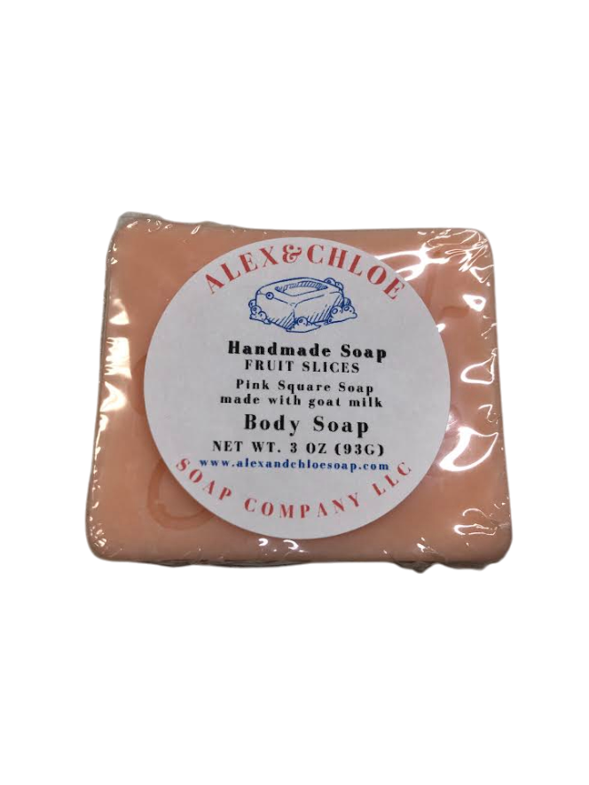 Fruit Slices 3” Orange Square Soap