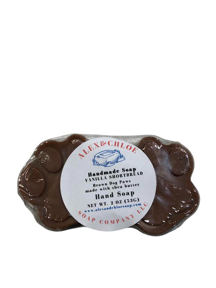 Vanilla Shortbread Brown Dog Paws Soap