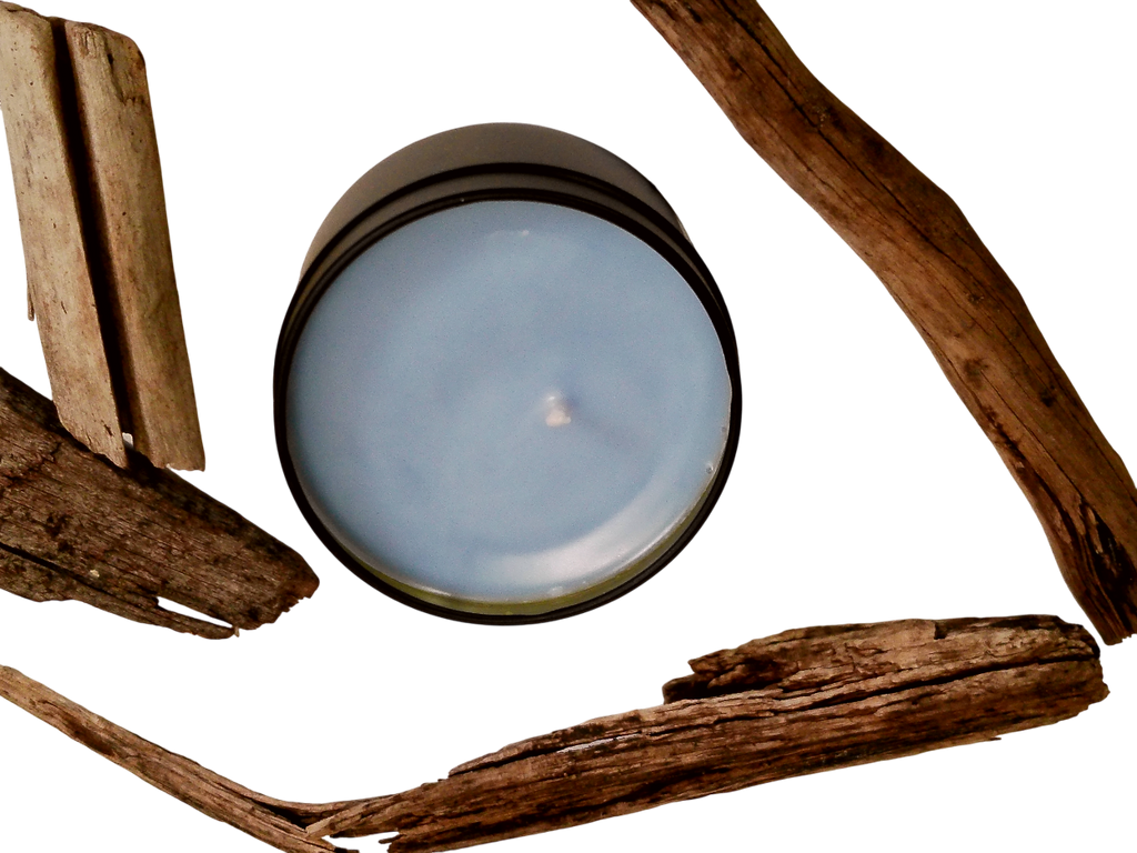 Amber & Driftwood 3 oz Candle Tin