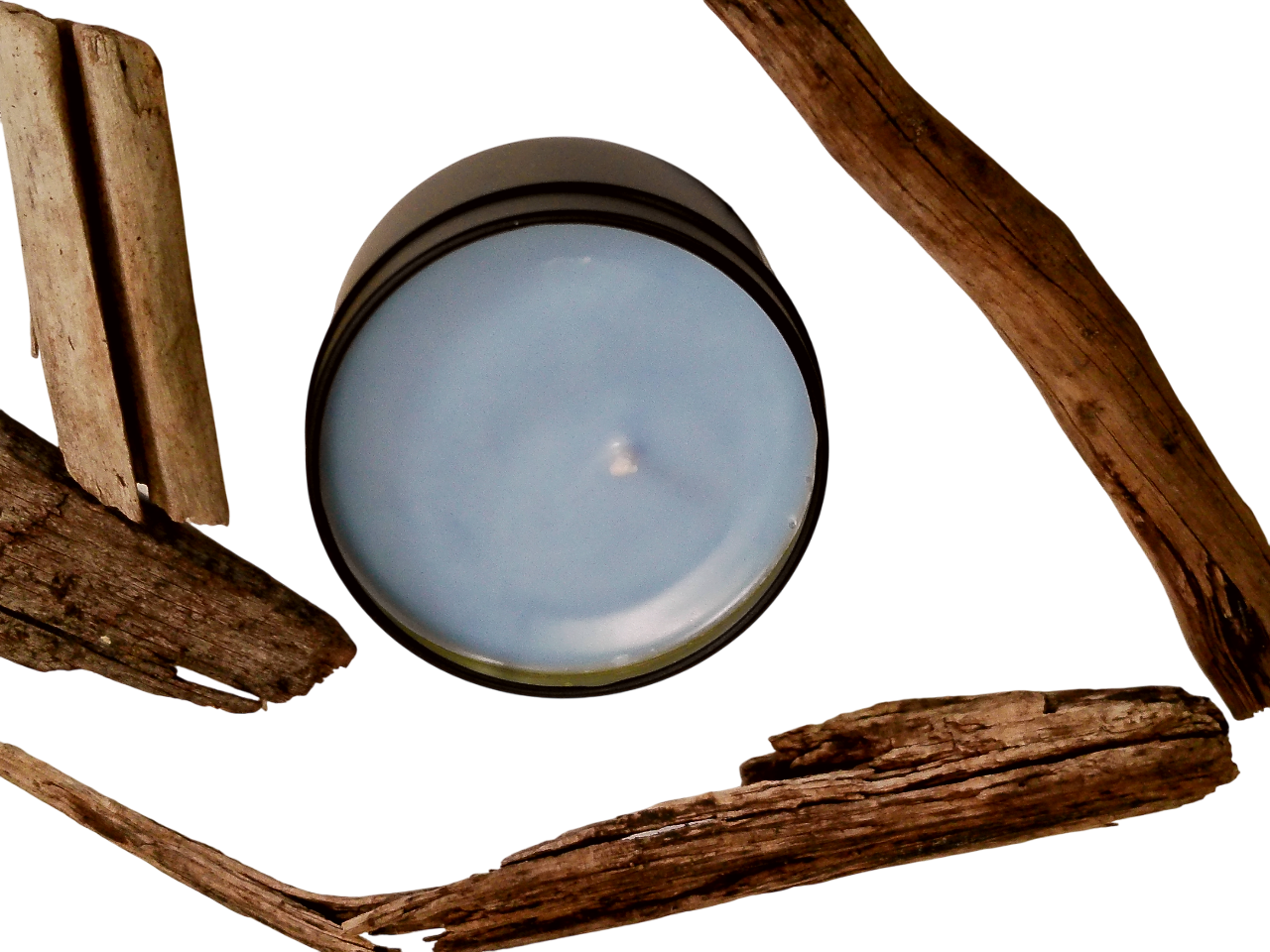 Amber & Driftwood 3 oz Candle Tin