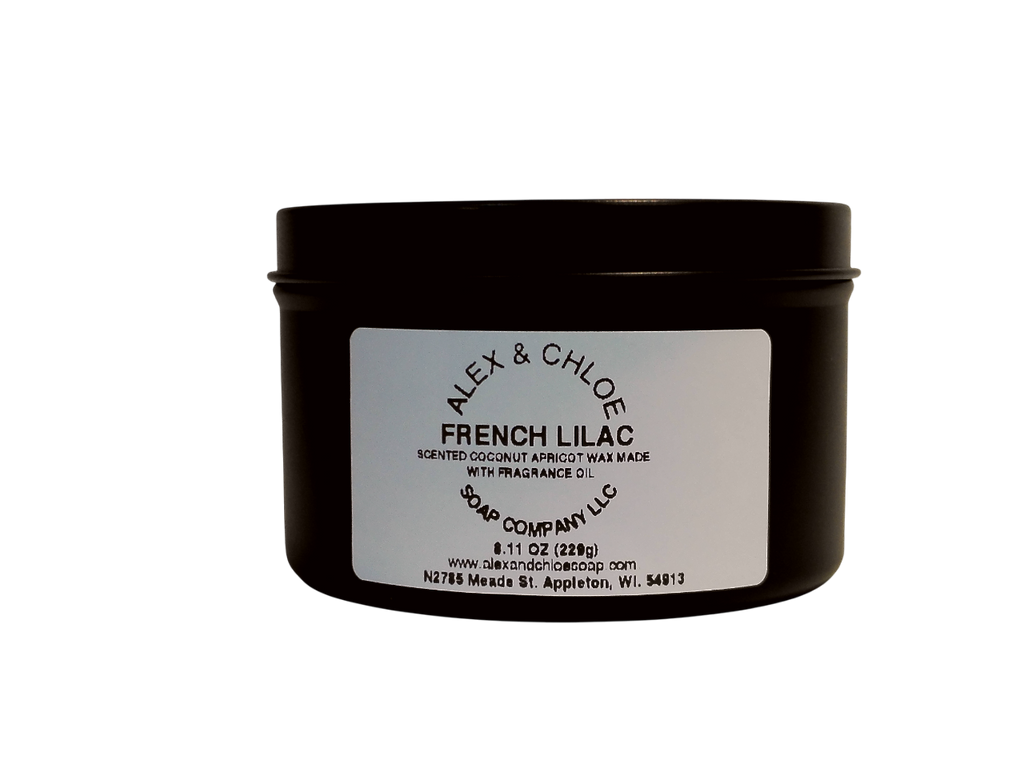 French Lilac 8 oz Candle Tin
