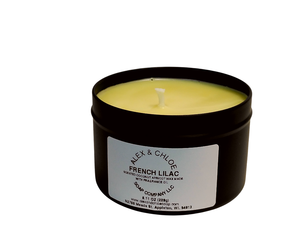 French Lilac 8 oz Candle Tin