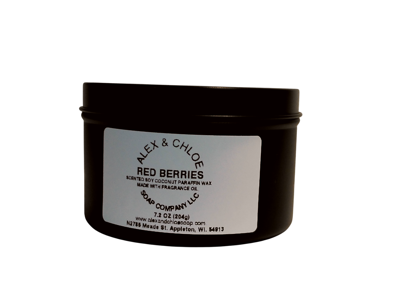Red Berries 7 oz Candle Tin