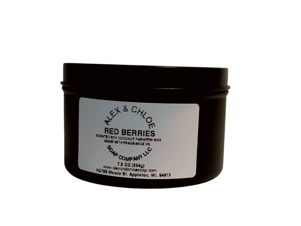 Red Berries 7 oz Candle Tin