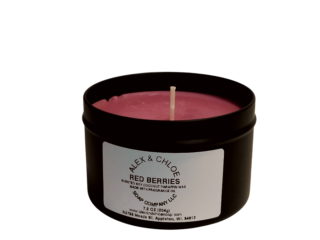 Red Berries 7 oz Candle Tin