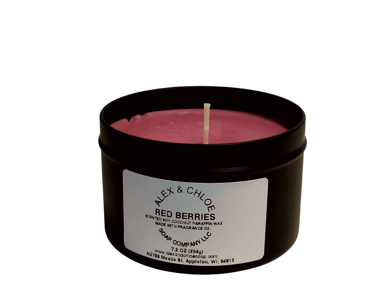Red Berries 7 oz Candle Tin