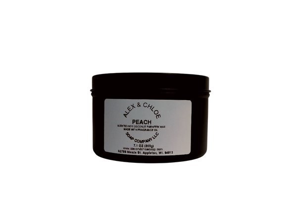 Peach 7 oz Candle Tin