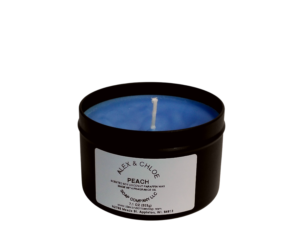 Peach 7 oz Candle Tin