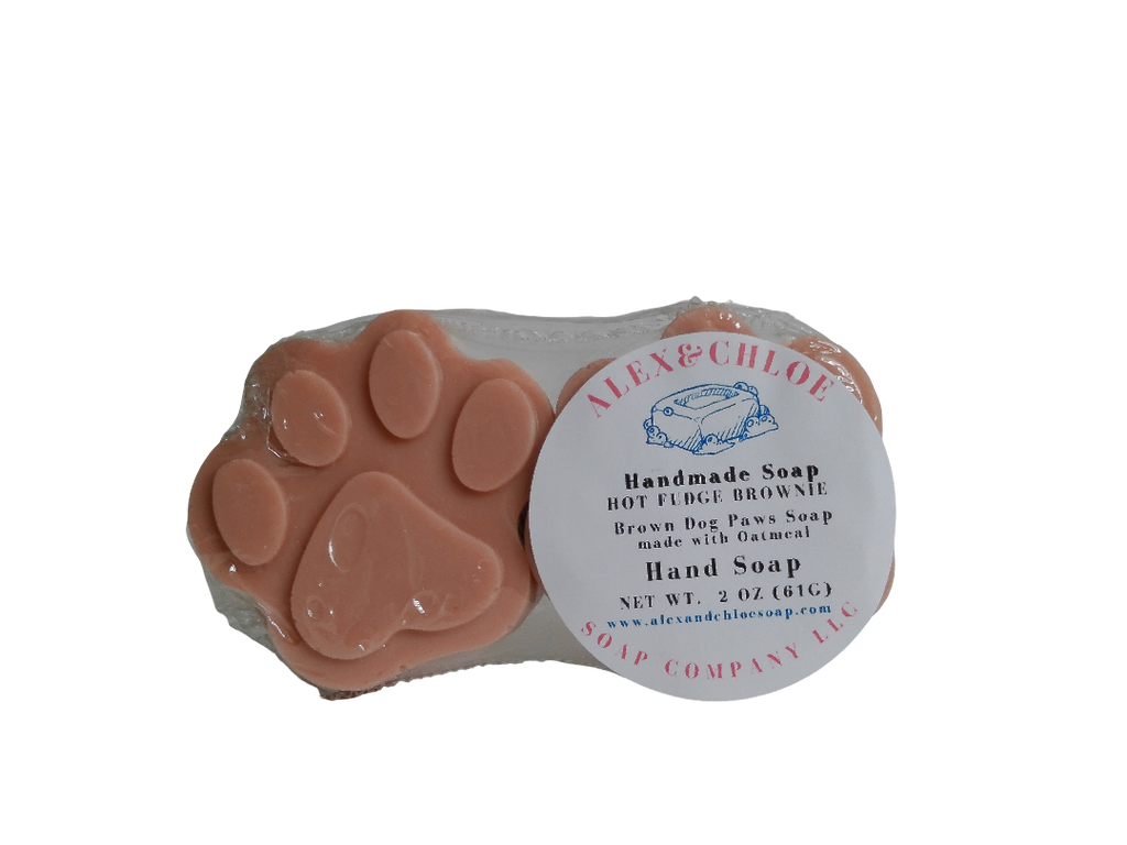 Hot Fudge Brownie Dog Paws Soap
