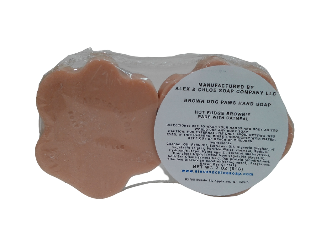 Hot Fudge Brownie Dog Paws Soap
