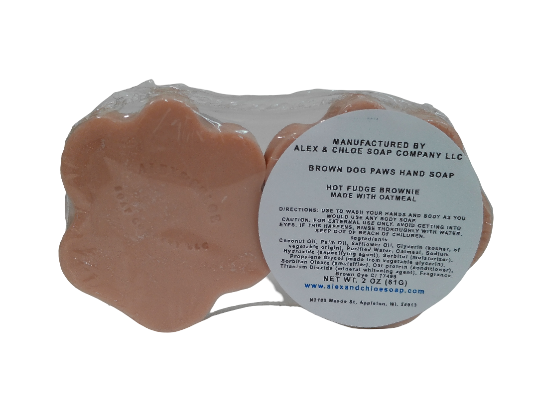 Hot Fudge Brownie Dog Paws Soap