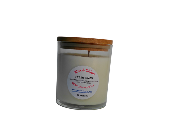 Fresh Linen 22 oz Candle
