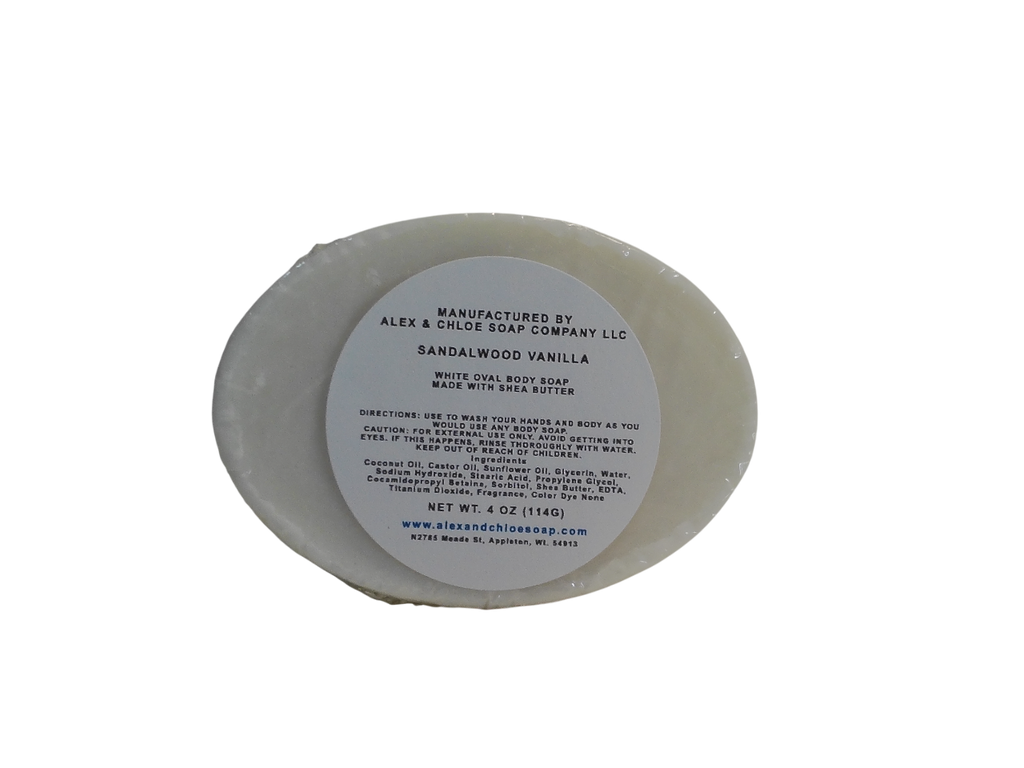 Sandalwood Vanilla 3” Oval Soap