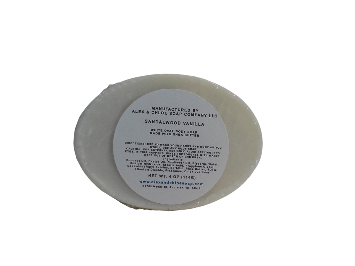 Sandalwood Vanilla 3” Oval Soap