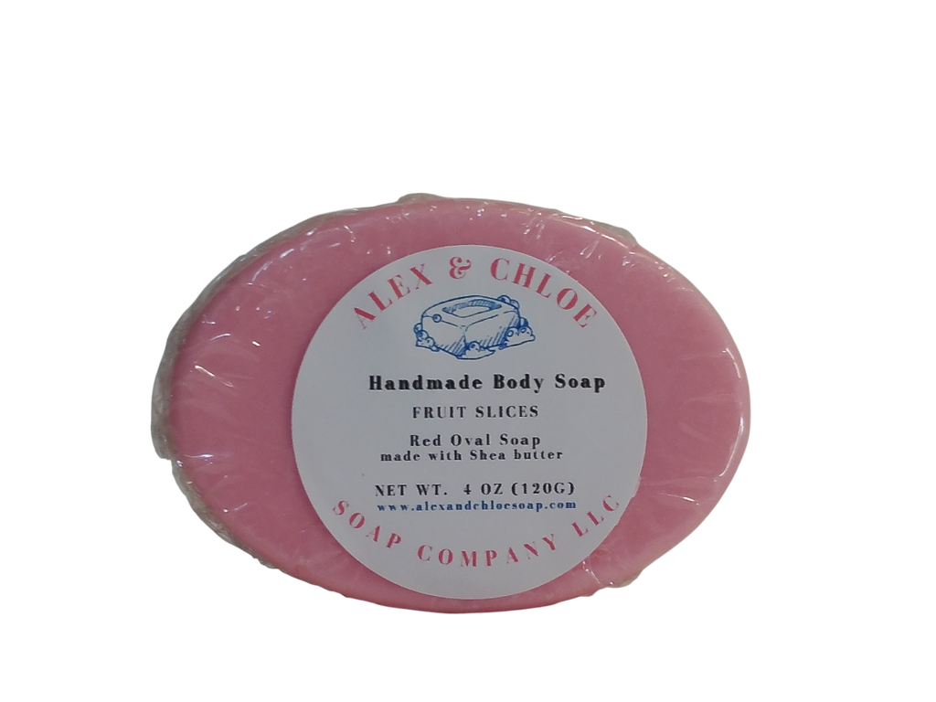 Fruit Slices Cherry 3” Oval Soap