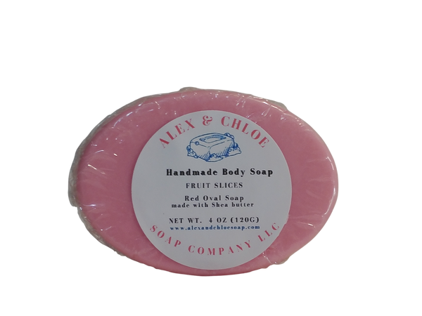 Fruit Slices Cherry 3” Oval Soap
