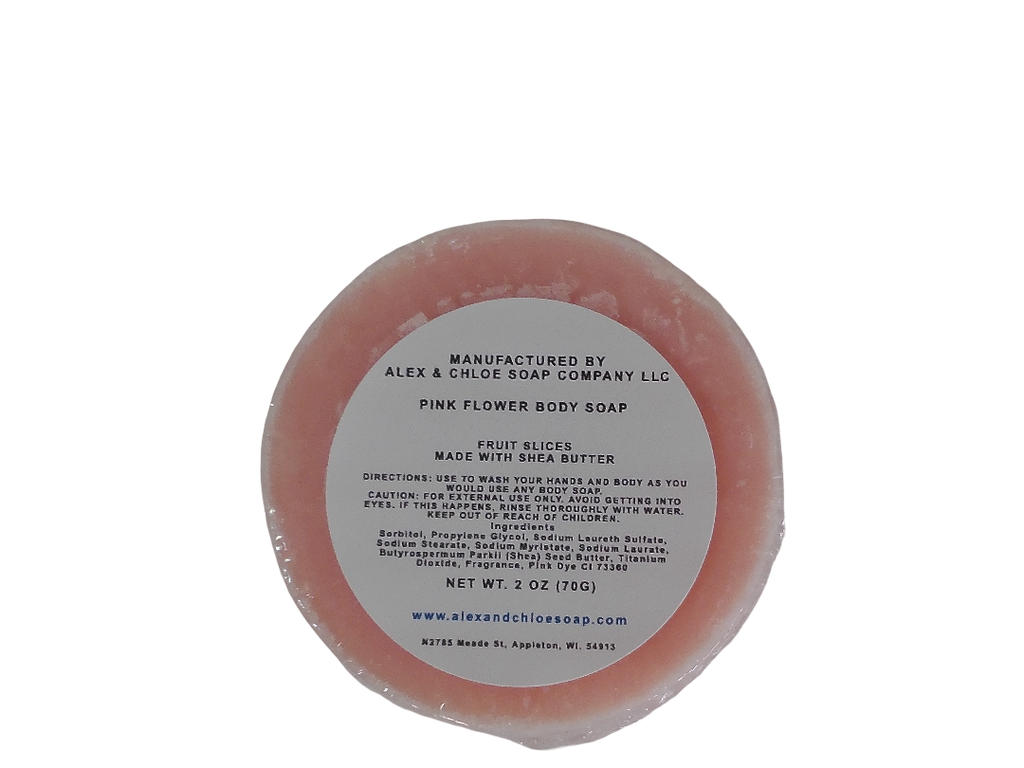 Fruit Slices 2” Round Flower Soap