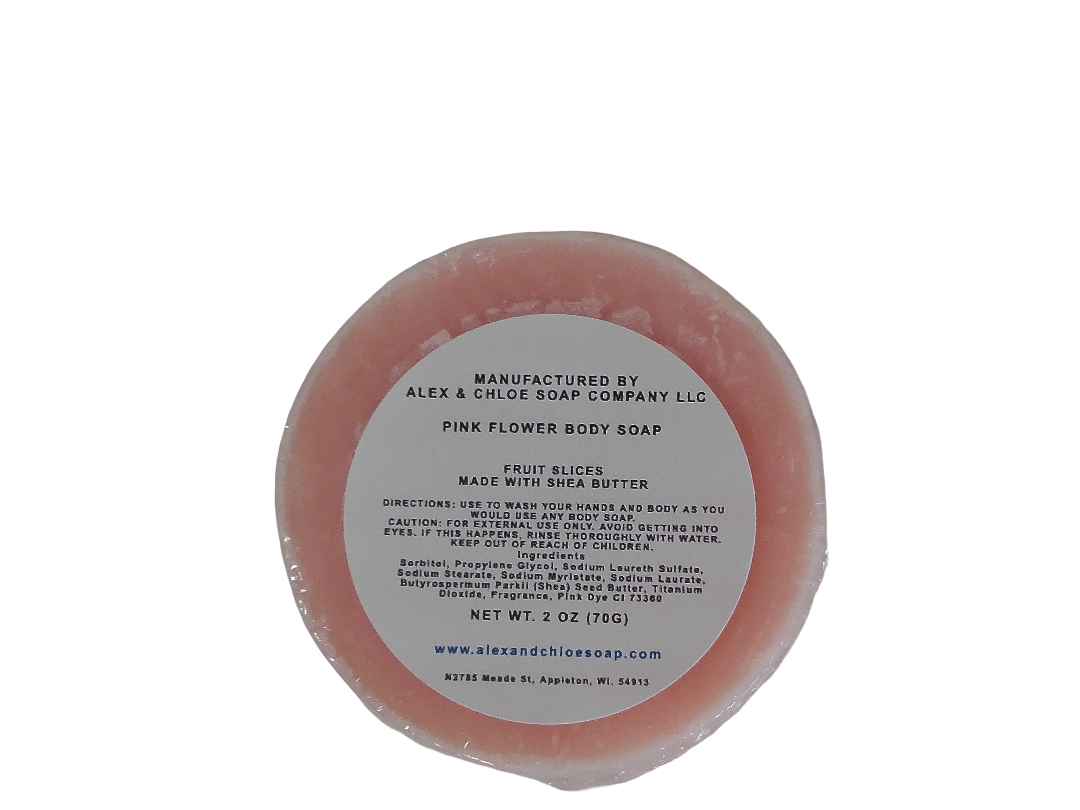Fruit Slices 2” Round Flower Soap