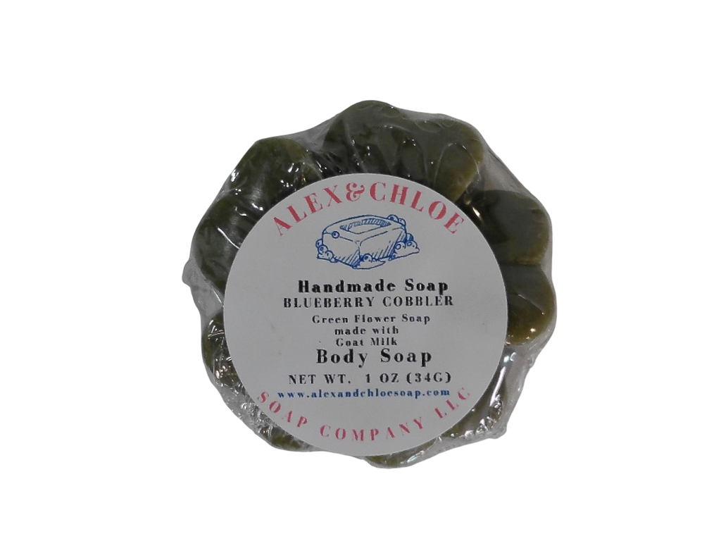 Blueberry Cobbler 3” Round Flower Soap