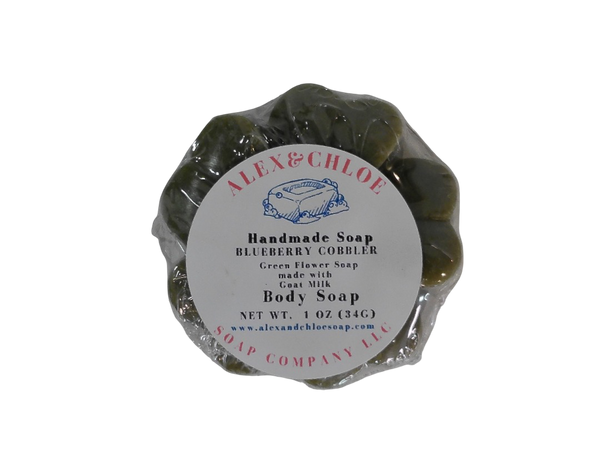 Blueberry Cobbler 3” Round Flower Soap