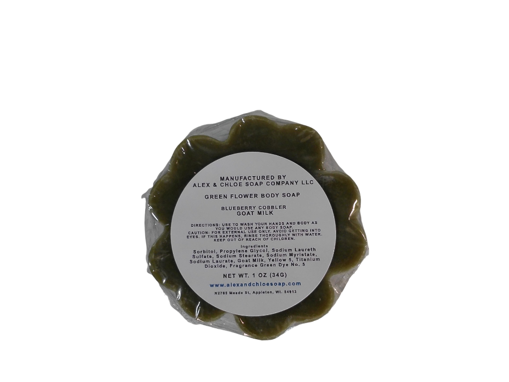 Blueberry Cobbler 3” Round Flower Soap