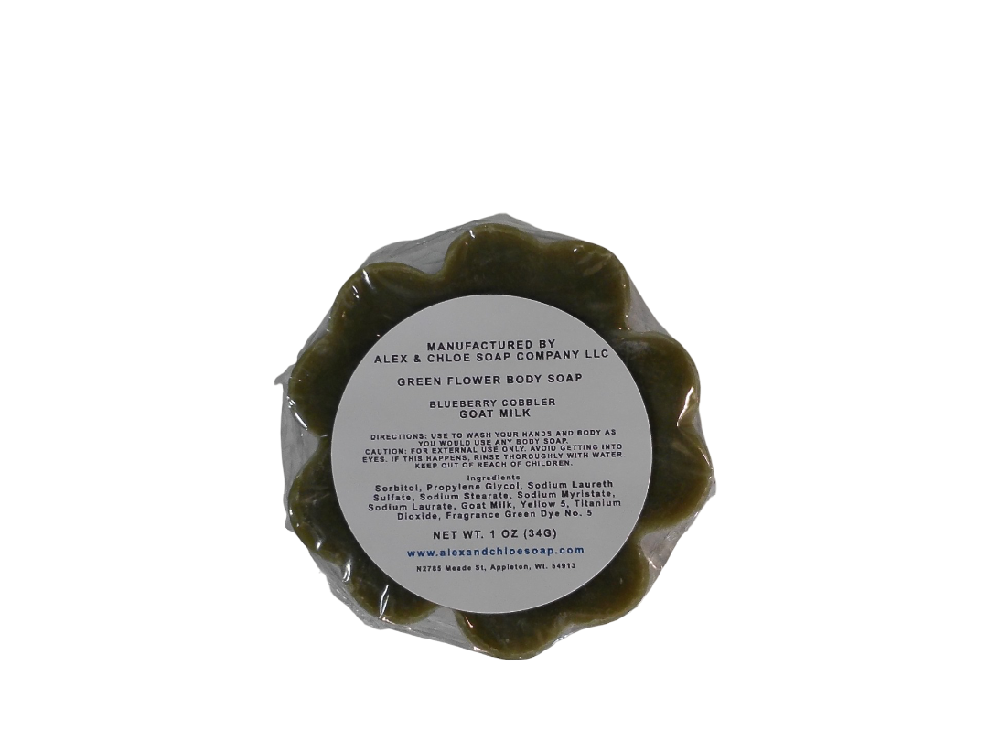 Blueberry Cobbler 3” Round Flower Soap