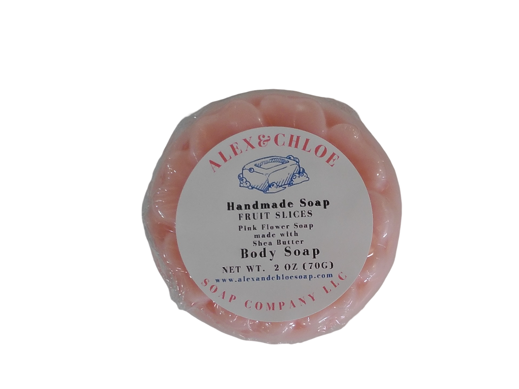 Fruit Slices 2” Round Flower Soap