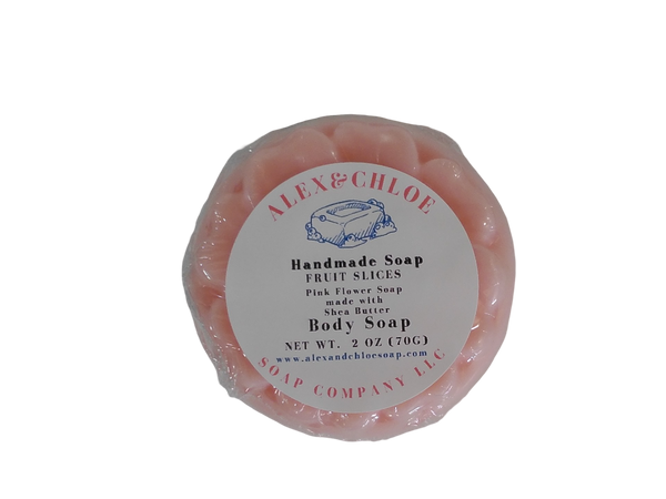 Fruit Slices 2” Round Flower Soap