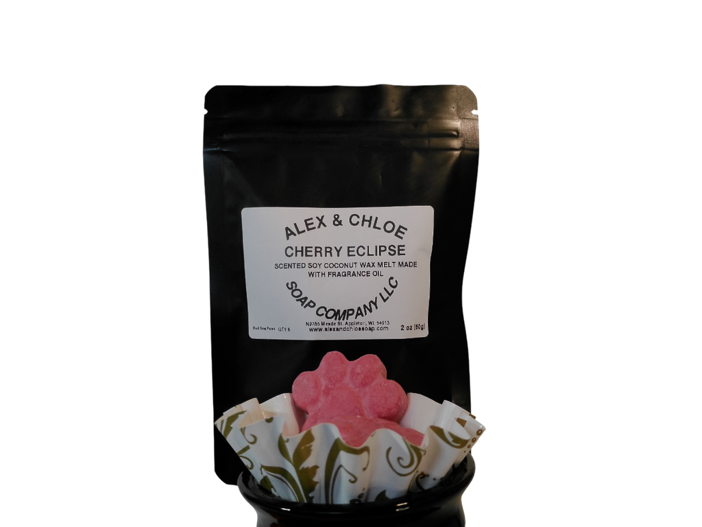 Cherry Eclipse Dog Paw Wax Melts 2oz Bag