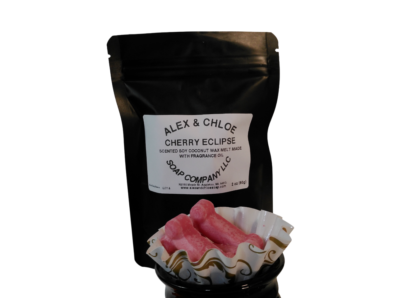 Cherry Eclipse Dog Bones Wax Melts 2oz Bag