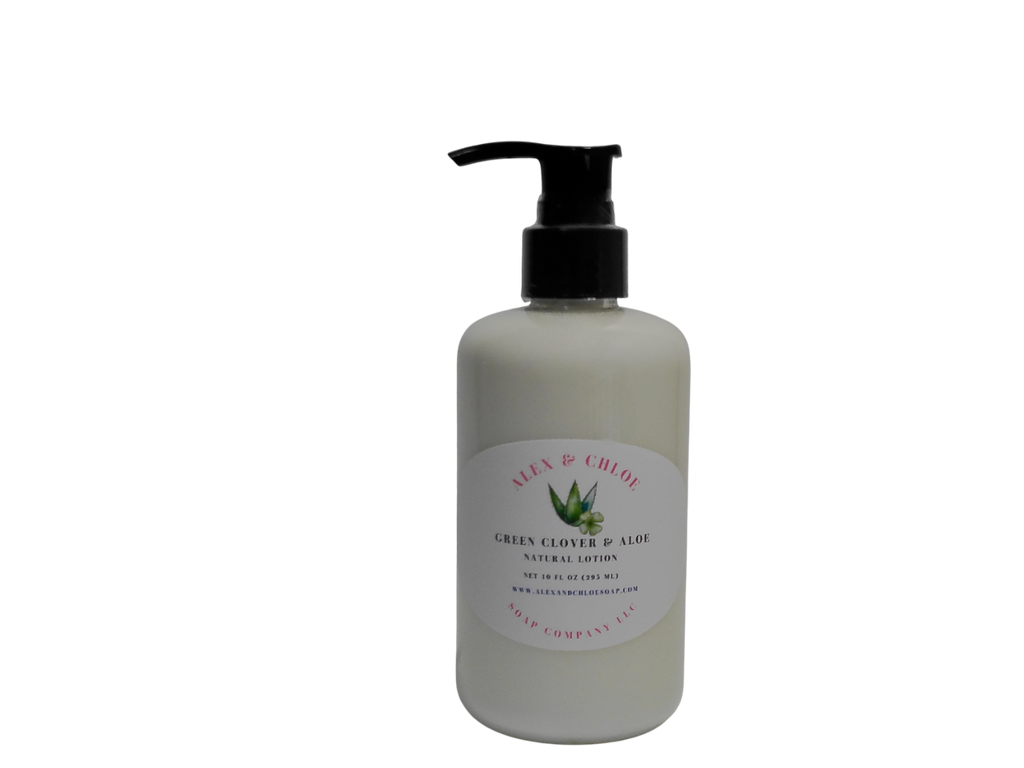Green Clover & Aloe Natural Lotion White
