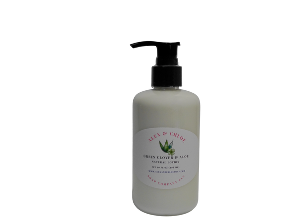 Green Clover & Aloe Natural Lotion White