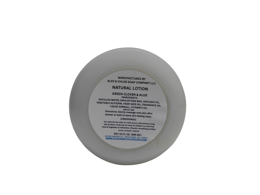 Green Clover & Aloe Natural Lotion White