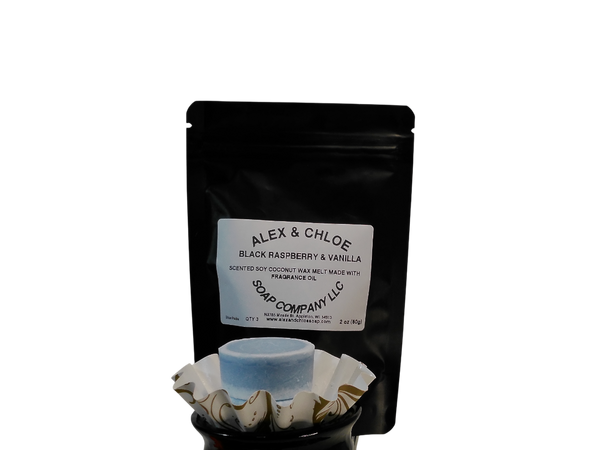 Black Raspberry & Vanilla Pucks Wax Melts 2oz Bag