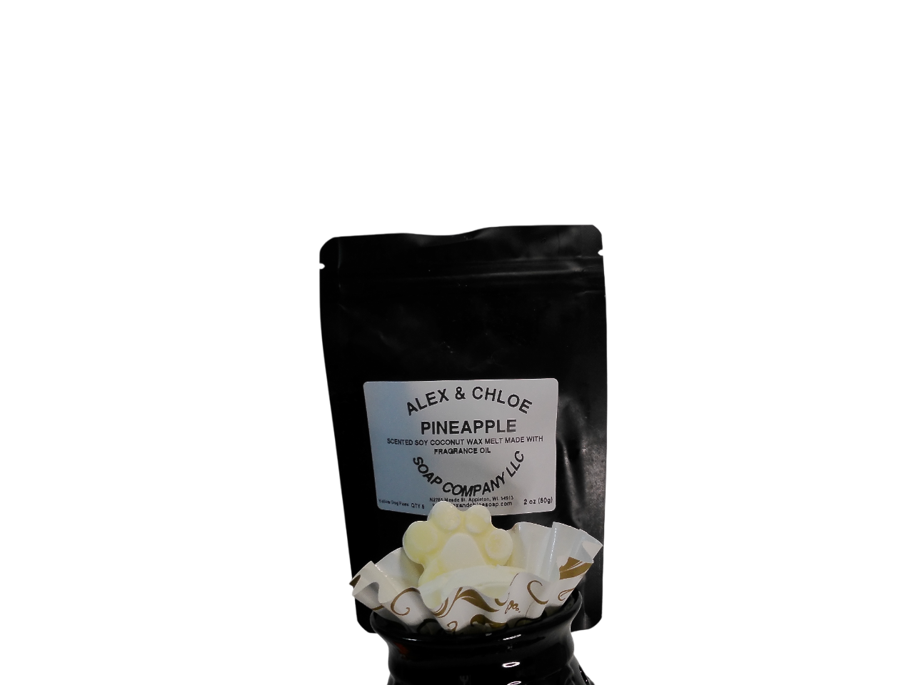 Pineapple Dog Paw Wax Melts 2oz Bag